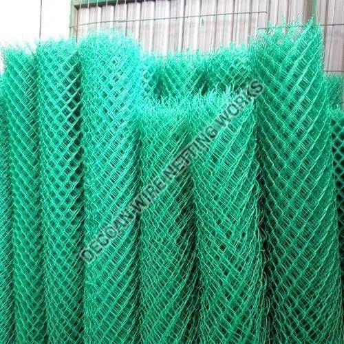 PVC Coated Galvanized Iron Chain Link Mesh Fence