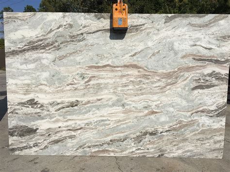 Glossy Beige Wave Marble Slab, Thickness : 18 Mm