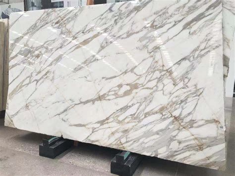 Glossy White & Golden Indian Marble Slab