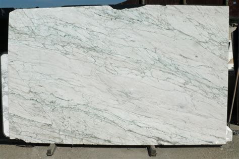 Glossy White & Green Flow Marble Slab