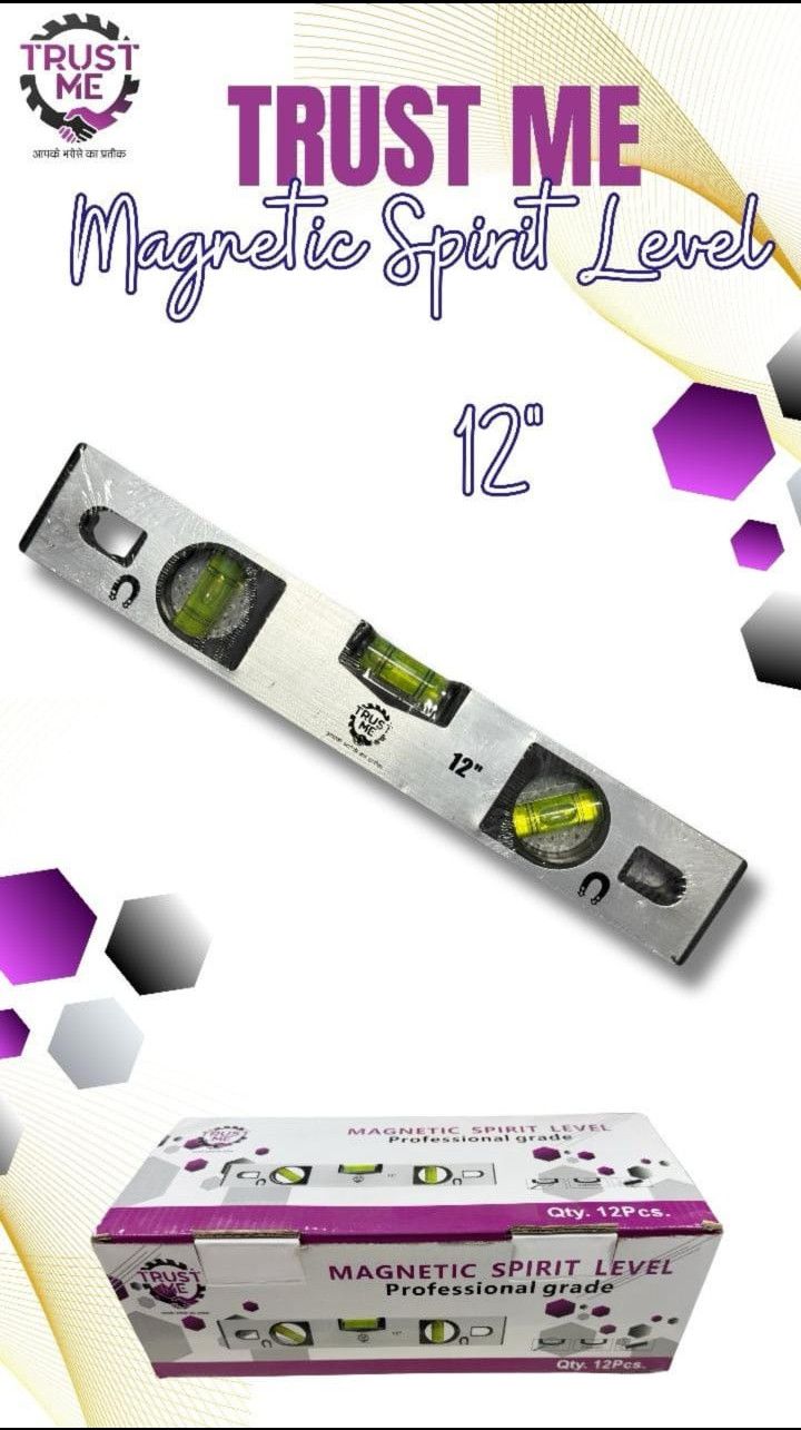 Aluminium Magnetic Spirit Level Silver