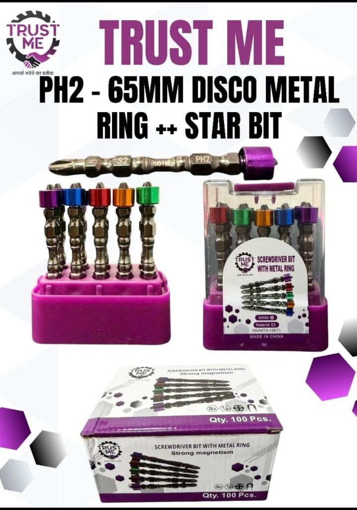 Ph2 65mm Disco Metal Ring Star Bit