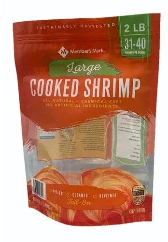 Plastic Frozen Food Packaging Pouch