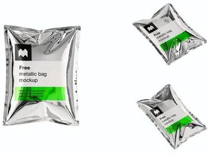 Aluminium Foil Printed Laminated Three Side Seal Pouch Customizable