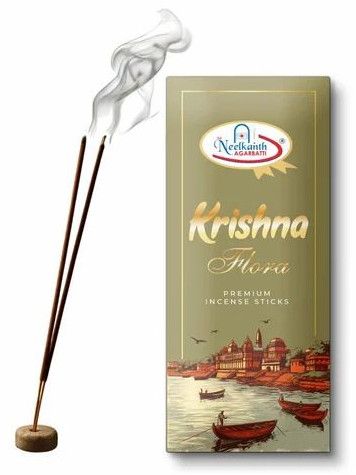 Krishna Flora Premium Incense Sticks, Color : Black
