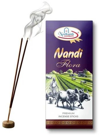 Nandi Flora Premium Incense Sticks, Color : Black, Length : 8 Inches