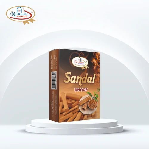 Sandalwood Dhoop Sticks, Color : Brown, Packaging Type : Box