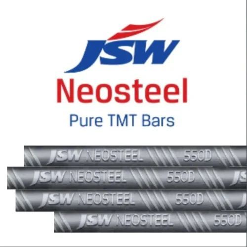 20mm JSW Mild Steel TMT Bar, Color : Grey, Grade : 550D