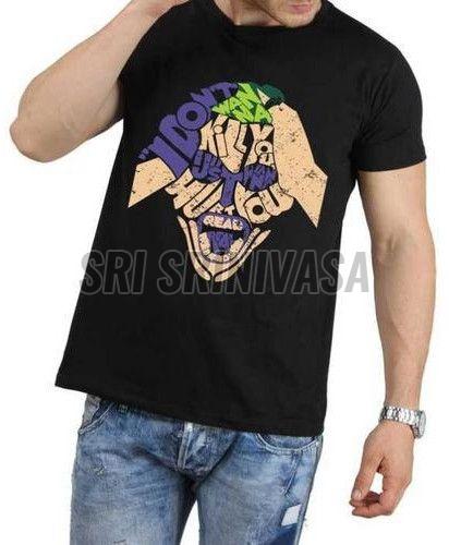 Mens Printed T Shirt, Size : L, XL & XXL Casual Wear