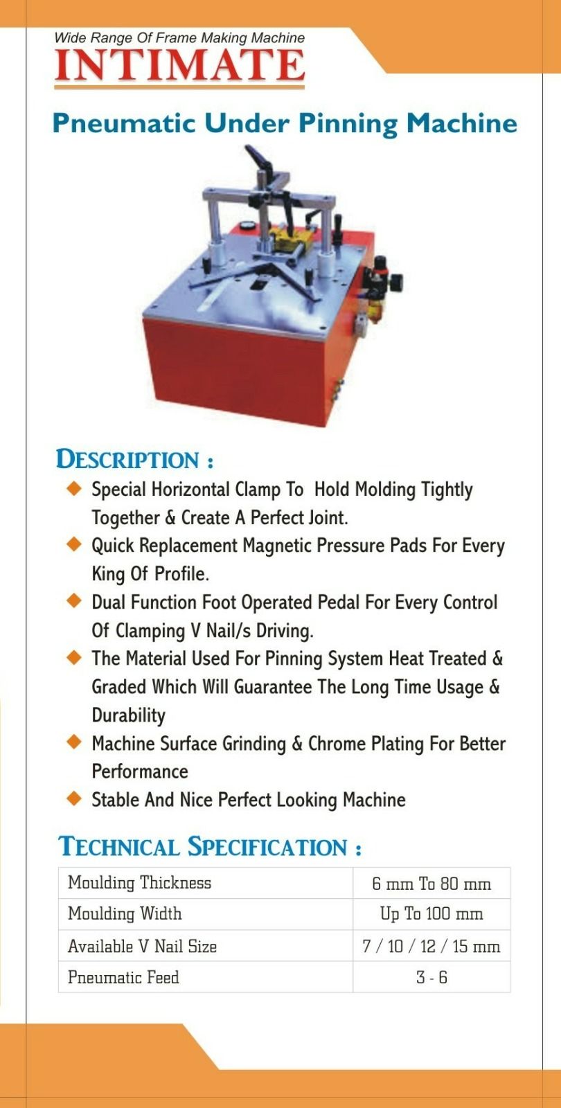 Pneumatic Pinning Machine