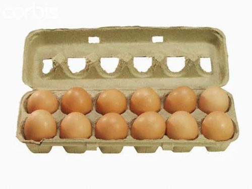 12 Pieces Fresh Brown Eggs, Packaging Type : Box