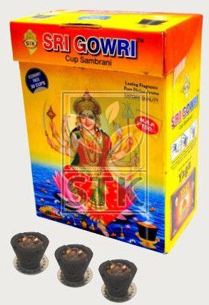 Wood Power & Essential Oil Sri Gowri Sambrani Cup, Brand Name : Stk