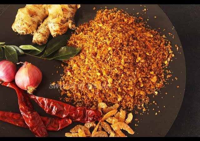 Unakka Chemmeen Chammandhi Dry Prawns Chutney Powder