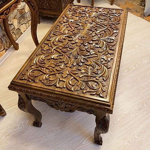 Carved Wooden Table