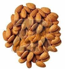 Raw & Unroasted Organic Crunchy Almond Nuts, Form : Whole Kernels