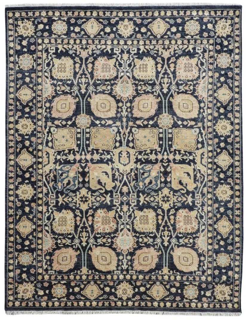 Viraaj Traditional Hand Knotted Blue Carpet