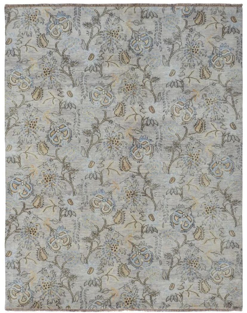 Viraaj Traditional Hand Knotted Off White Carpet