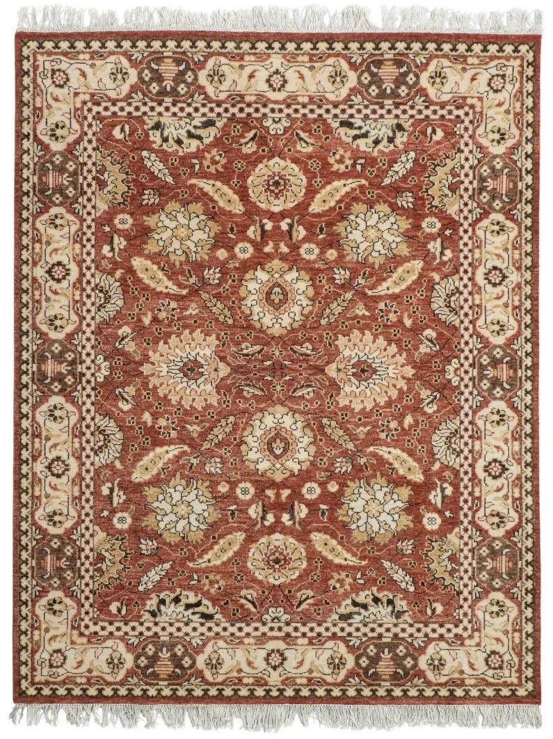 Viraaj Traditional Hand Knotted Rich Brown Carpet