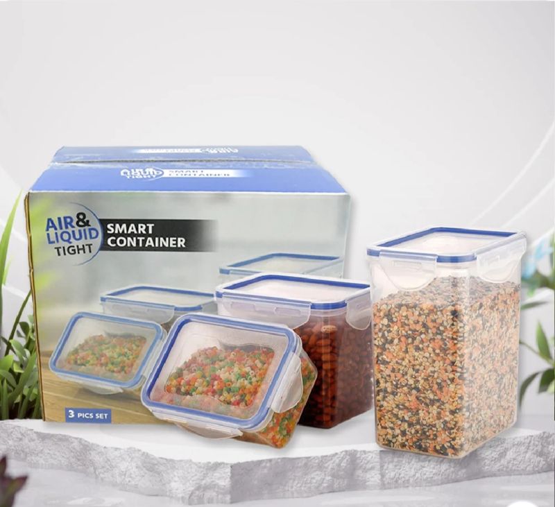 Plastic Smart Container 3pc_s 500ml 1000ml 1500ml