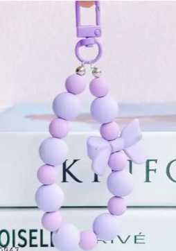 Plain Polished Keychains, Color : Purple