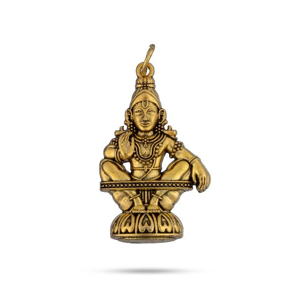 Polished Ayyappa Dollar Brass Statue, Brand Name : Giri