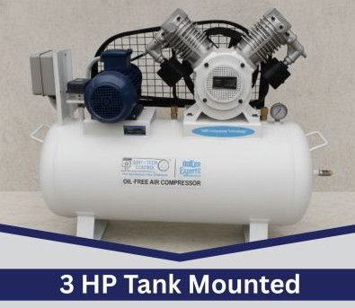 Aluminium 50Hz Manual 3 HP Reciprocating Air Compressors