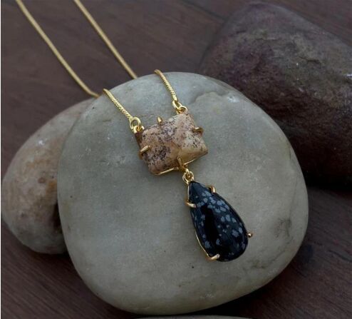 2-Layer Real Stone Pendant