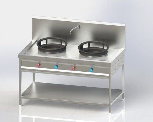 Stainless Steel Chinese Cooking Range