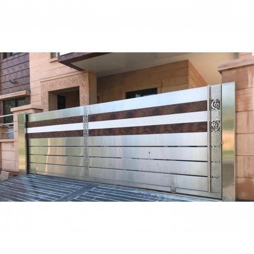 Sliding Gate With Korean Sheet