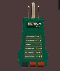 ET15 Receptacle Testers, Brand Name : Extech