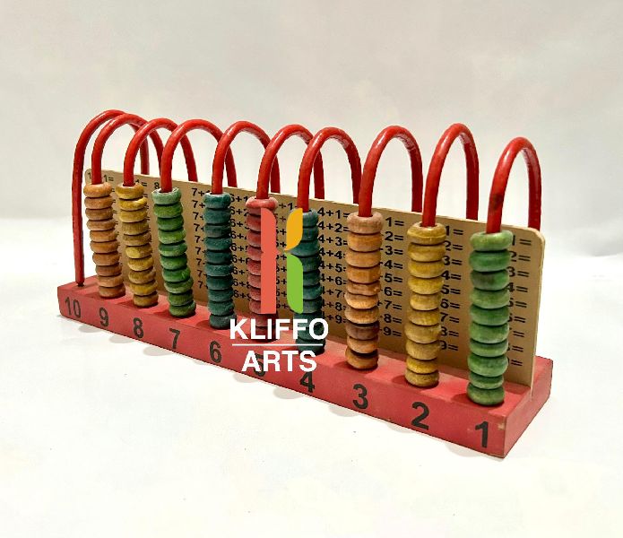 Coloured Wooden Abacus Toy, Color : Multicolour