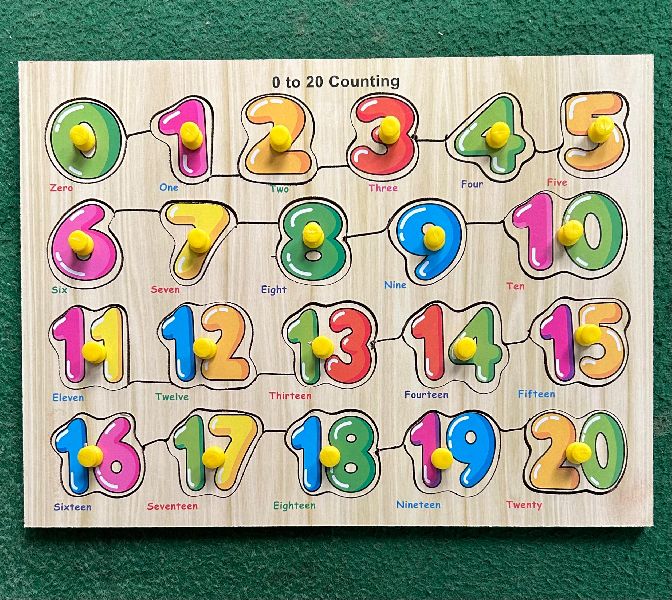 Wooden Educational Puzzle 0 To 20, Brand Name : Kliffo Arts