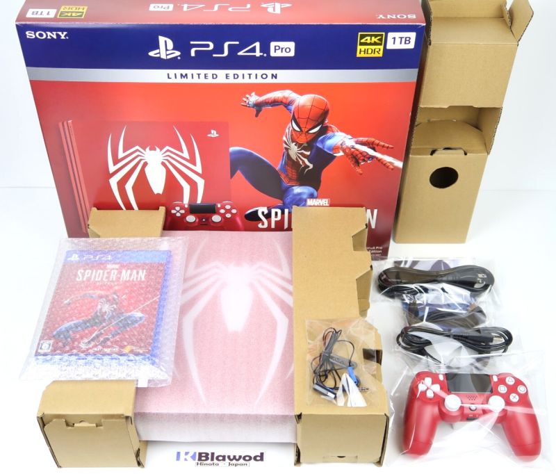 ps4 Marvels Spider Man PRO 1tb Box Playstation