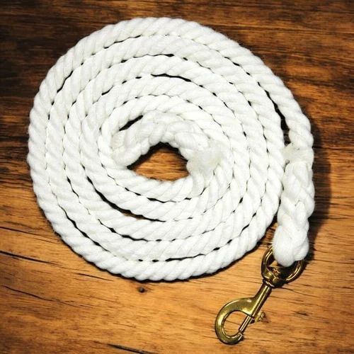 Plain Nylon White Cotton Horse Lead Rope, Thickness : 15-20mm