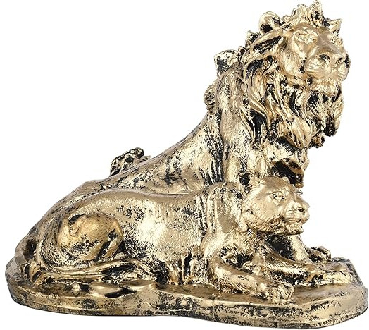 Resin Lion Pair Statue