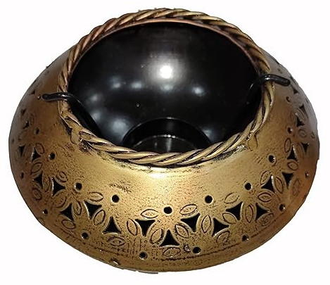 Metal Degchi Tea Light Candle Holder