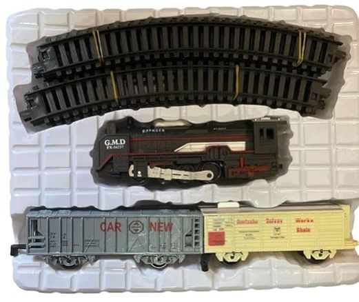 Electric Express Train Set- 13 Pieces Realistic Simulation Battery Operated