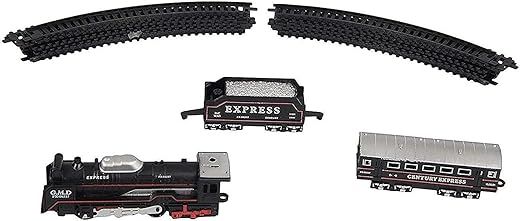 Electric Express Train Set- 13 Pieces Realistic Simulation Battery Operated