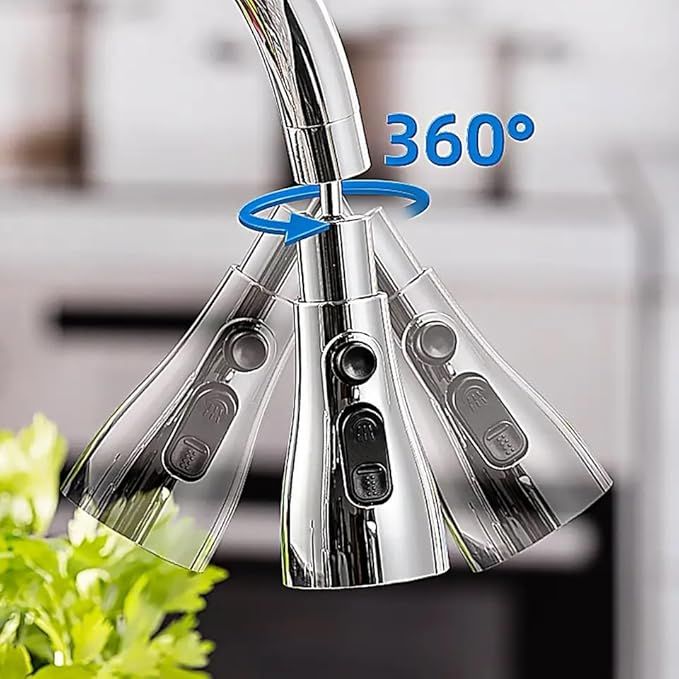 Kitchen Faucet 3-Function Pull Down Sink Sprayer Attachment For Faucet Pull Out Spray