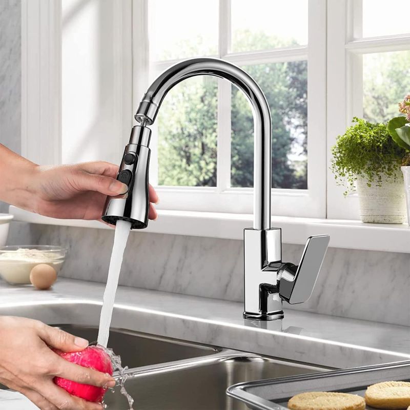 Kitchen Faucet 3-Function Pull Down Sink Sprayer Attachment For Faucet Pull Out Spray