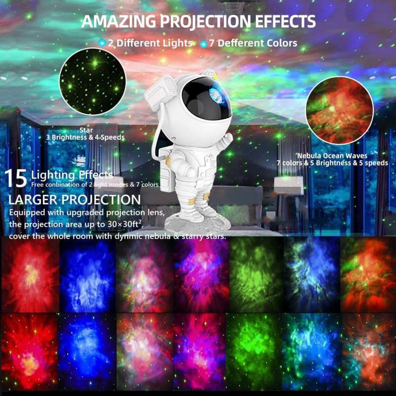 Galaxy Projector, 2024 Upgraded Space Buddy Star Projector With Timer