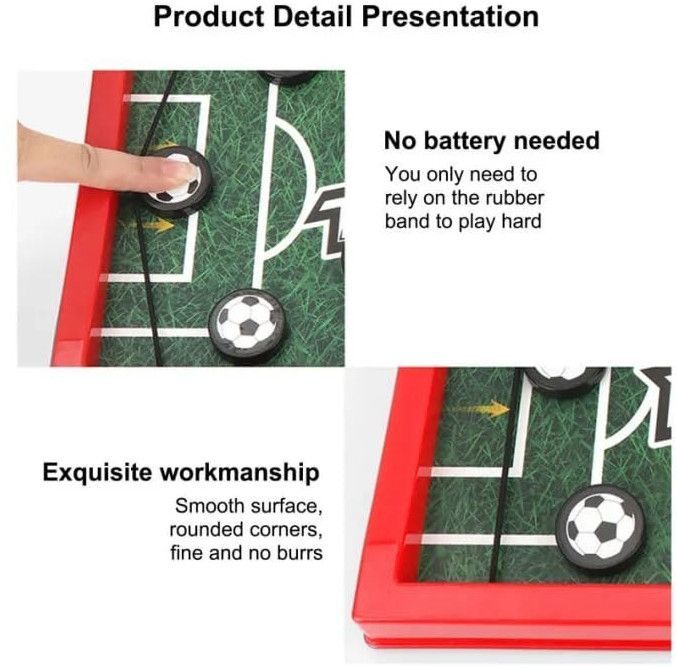 Fast Sling Puck Game Board String Hockey Toy