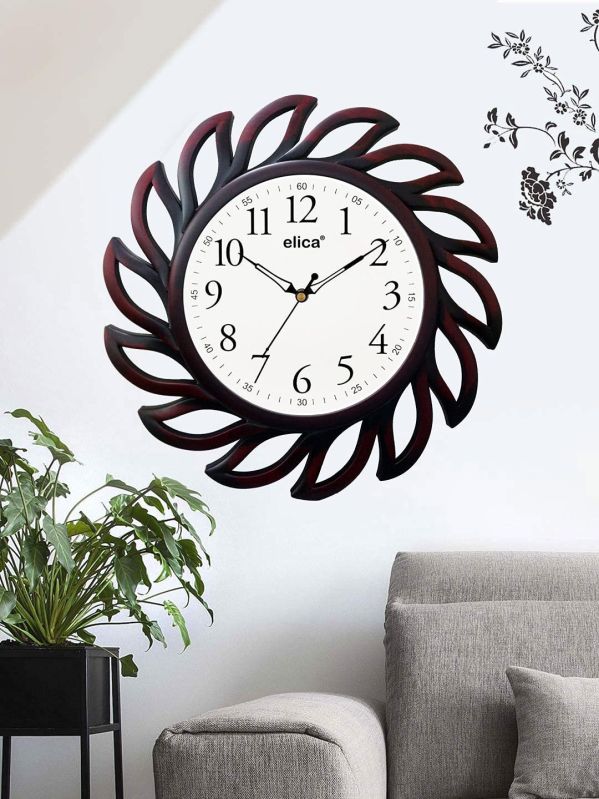 Plastic Vintage Designer Sweep Silent Wall Clock