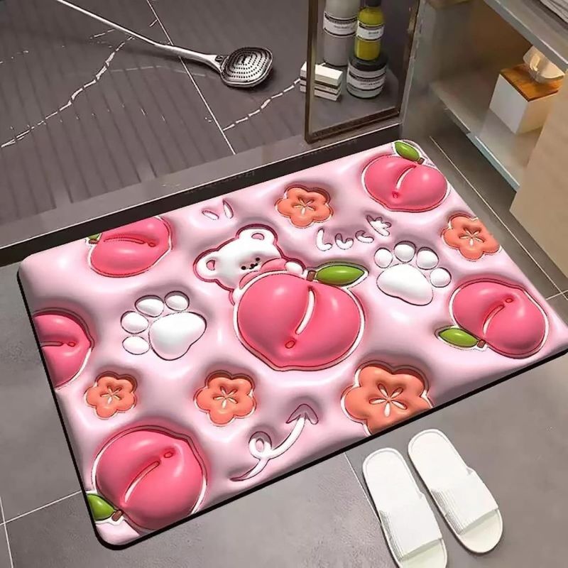 Bath Mate Bathroom Door Mat 3D Visual Bathtub Mats