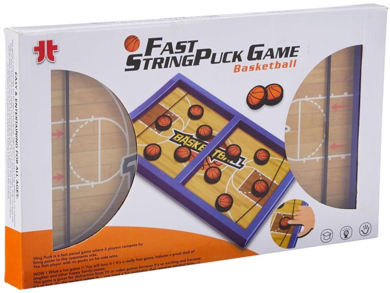 Fast Sling Puck Game Board String Hockey Toy