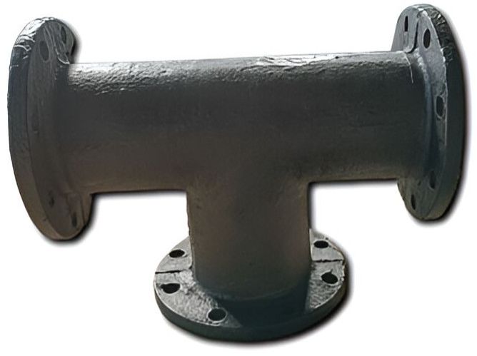 CI All Flanged Tee -100x80 MM