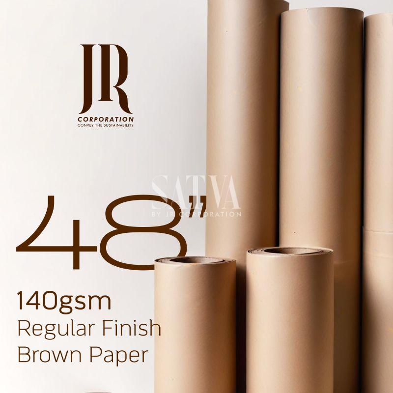 140 GSM 48'' Brown Indian Regular Finish Garment Pattern Making Kraft Paper Roll