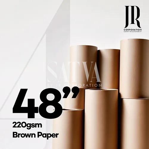 220 GSM 48 Inch Brown Paper Rolls