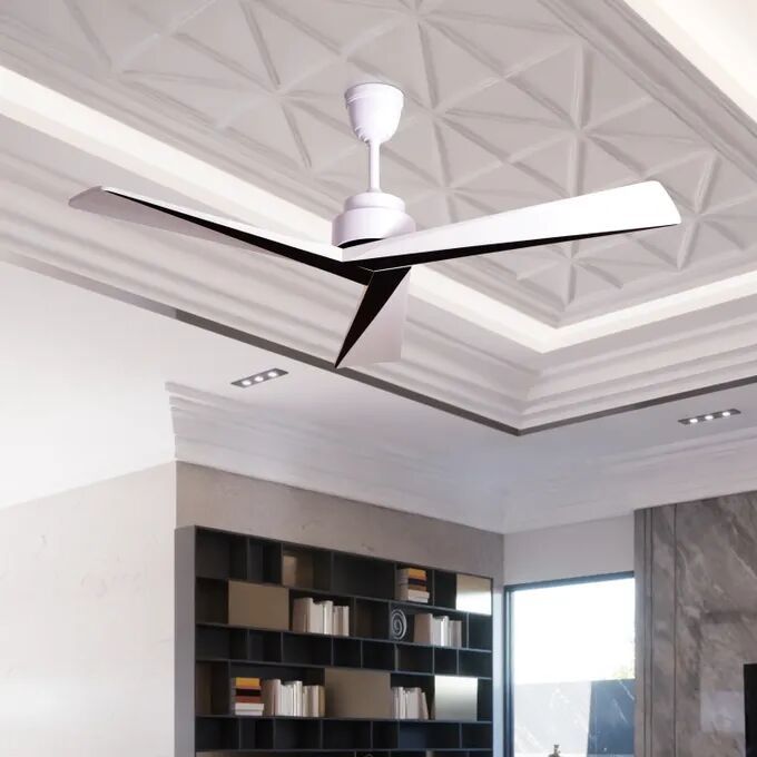 Metal Body White Finish Ceiling Fan