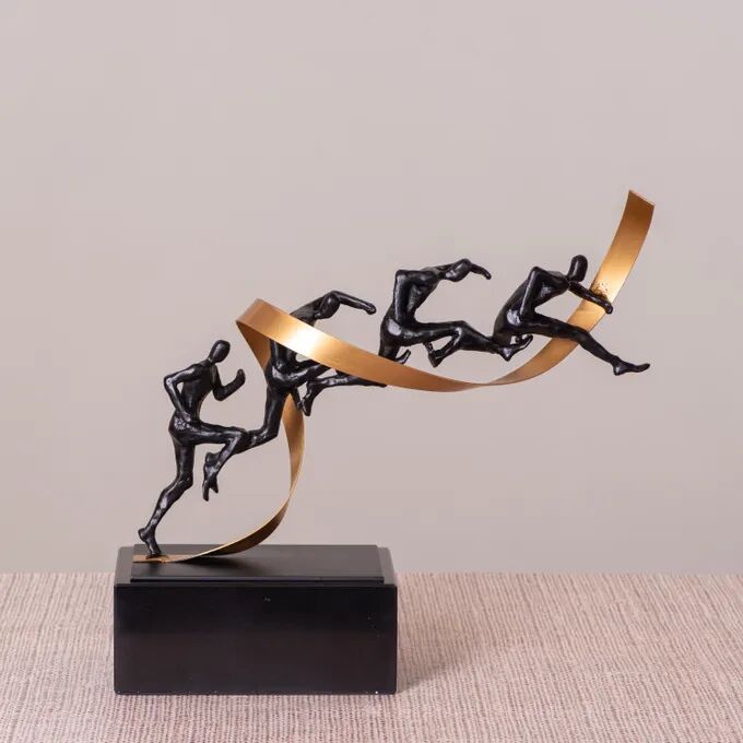 Sprinting Spree (black/gold) Marble Home Decor